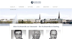 Desktop Screenshot of ahlers-rechtsanwaelte.de
